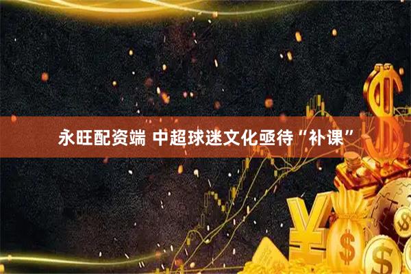 永旺配资端 中超球迷文化亟待“补课”